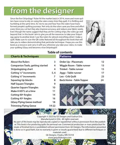 Inside Cover Master Your Stripology Rulers By GE Designs Gurdun Erla