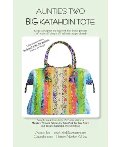 Big Katahdin Tote Bag Pattern by Aunties Two AT647