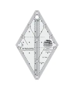 Creative Grids 60 Degree Tiny Diamond Ruler  CGR60DIATINY - SEE VIDEO