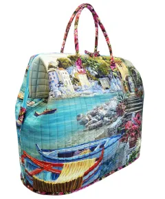 Giant Poppins Bag Pattern AT649 by Aunties Two - Image of Pattern Cover