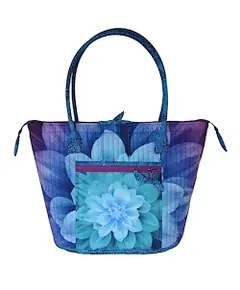 Perfectly Practical Bag Pattern AT626 by Aunties Two - Completed bag using Dream Big Panel