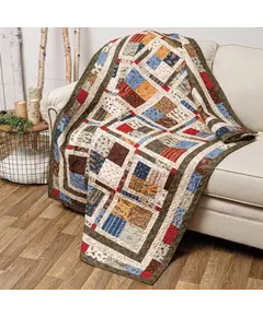 Time Saving Charm Quilts Pattern Book by Various Designers - Fish Tale Throw Quilt