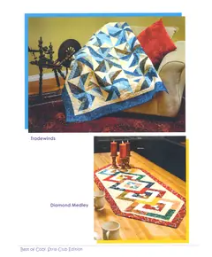 Best of Cozy Strip Club Edition Book by Cozy Quilts Designs - Trade Winds and Diamond Medley