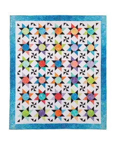 Forever Fabulous Fat Quarter Quilts by Scott A Flanagan -Aurora Sky Quilt