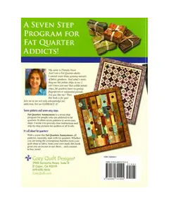 Fat Quarters Anonymous Pattern Book by Cozy Quilt Designs - Back Cover