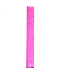 Add A Quarter Ruler 12" Pink