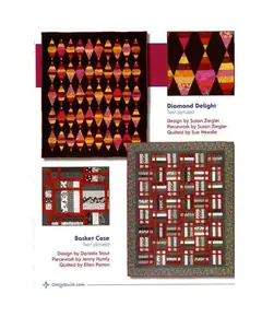 Strip Clubbing Quilt Book by Cozy Quilt Designs - Diamond Delight and Basket Case