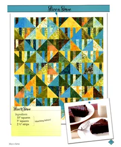 Sweet Tooth Quilt Book by Cozy Quilt Designs - Slice n Serve Quilt