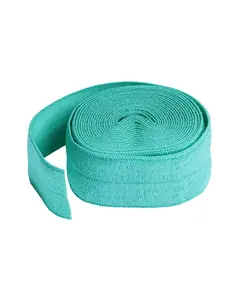 Fold Over Elastic 20mm x 1 Yard Turquoise By Annie