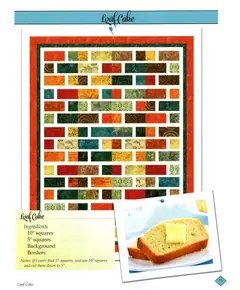 Sweet Tooth Quilt Book by Cozy Quilt Designs - Loaf Cake Quilt