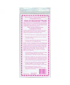Add A Quarter Ruler 6" and 12" Plus Combo Pink - Instructions