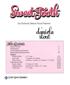 Sweet Tooth Quilt Book by Cozy Quilt Designs - Table of Contents