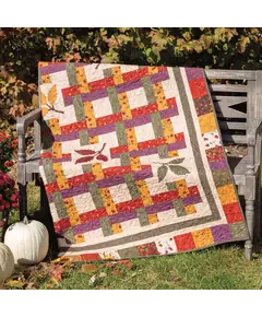 Time Saving Quilts with 2.5 Inch Strips Pattern Book by Various Designers - Reflections of Fall Quilt