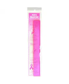 Add A Quarter Ruler 12" Pink