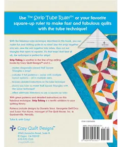 Strip Tubing Quilt Book by Cozy Quilt Designs - Back Cover
