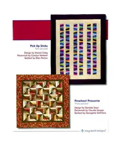 Strip Clubbing Quilt Book by Cozy Quilt Designs - Pinwheel Pirouette and Pick Up Sticks