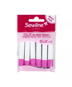 Blue Fabric Glue Pen Refills x 6 by Sewline SEE VIDEO