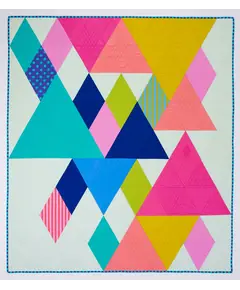 End Game Quilt Pattern by Tied With A Ribbon - made quilt displayed colourway