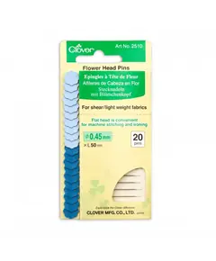Flower Head FINE Pins x 20 #2510 by Clover - SEE VIDEO - In clover Packaging
