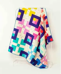Big Blocks Quit Pattern  by Tied With A Ribbon - Image of Completed Quilt