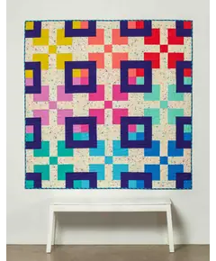 Big Blocks Quilt Pattern by Tied With A Ribbon - Image of Completed Quilt