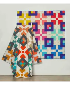 Big Blocks Quiilt Pattern by Tied With A Ribbon - Image of Completed Quilt