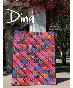 Stripology Quickies Book by GE Designs Gudrun Erla - Dina Quilt Completed