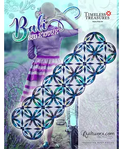 Bali Bed Runner Pattern by Judy Niemeyer Quiltworx - Image of Bed Runner Pattern
