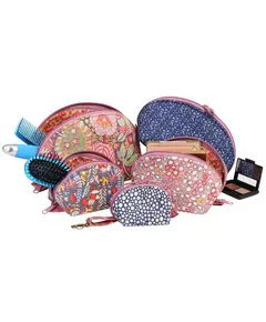 By Annie Clam Up Zippered Pouches Pattern - Completed Pouches - Mixture of completed pouches