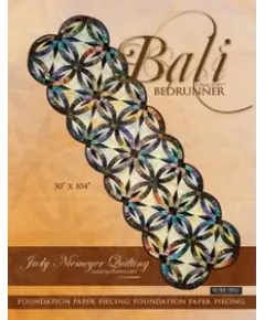 Bali Bed Runner Pattern by Judy Niemeyer Quiltworx - Image of Bed Runner Pattern i Image of original Pattern Cover