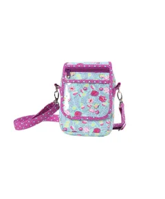 On the Go 2.0 Bag Pattern By Annie - Completed bag in pink and blue