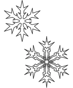 Continuous Snowflake Pair 1 #30523