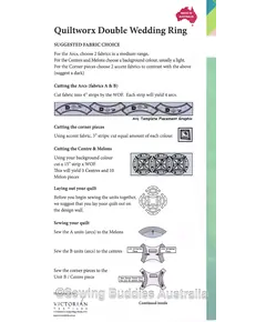 Judy Niemeyer Wedding Ring Patchwork Template