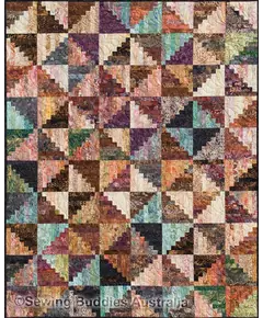 Split Log Cabin Quilt Pattern by Judy Niemeyer
