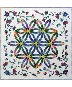 Diamond Wedding Ring Wall Quilt Pattern by Judy Niemeyer