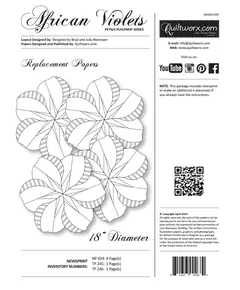 African Violets Replacement Papers Judy Niemeyer