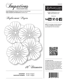 Impatiens Placemat Pattern Judy Niemeyer