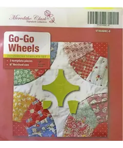 Go Go Wheels 8 Inch Patchwork Template Meredithe Clark Signature Collection