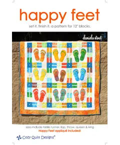 Happy Feet Pattern by Cozy Quilt Designs