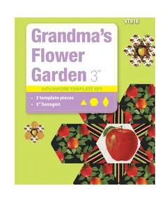 Grandma's Flower Garden Hexagon 3 Inch Patchwork Template Matilda's Own