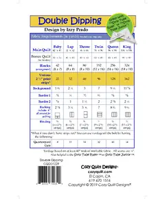 Double Dipping Pattern by Cozy Quilt Designs - See Video
