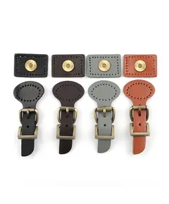 Genuine Leather 2 Piece Magnetic Bag Closure Clasp Multiple Colours Available