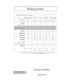 Peeking Points Pattern by Cozy Quilt Designs SEE VIDEO