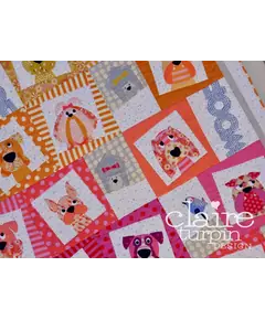 Dogface Applique Quilt Pattern by Claire Turpin Optional Template