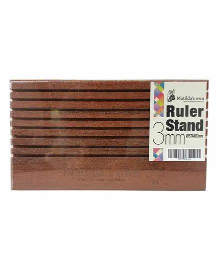 Wooden Ruler Stand 3mm thick slots by Matilda's Own