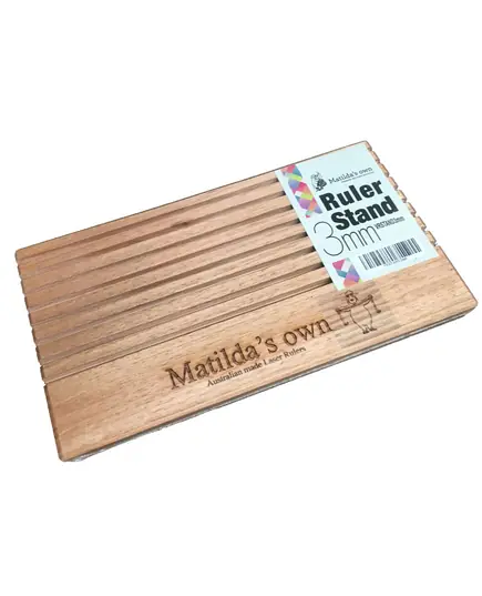 Wooden Ruler Stand 3mm thick slots by Matilda's Own