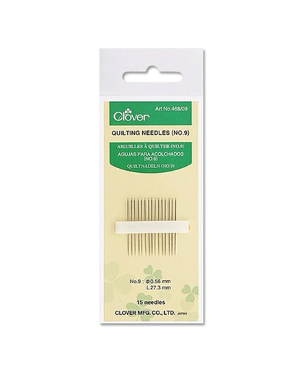 Clover Gold Eye Quilting Needles Size 9