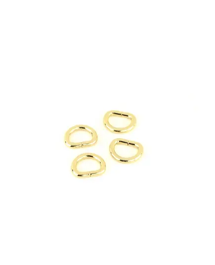 D Rings Gold 1/2 Inch (12mm) x 4 by Sallie Tomato