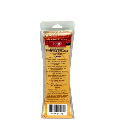 Bohin Extra Fine 0.9mm Mechanical Chalk Pencil White