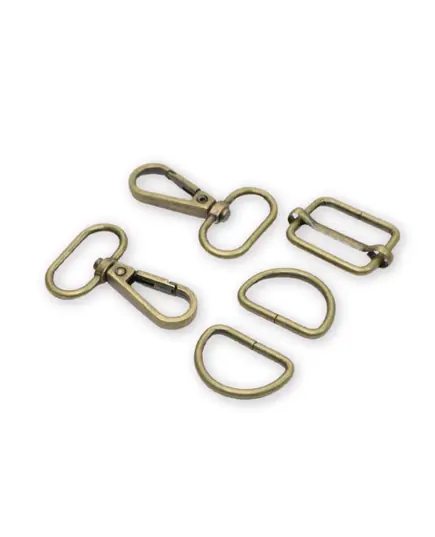 Basic 3 Antique 1 Inch (25mm) Hardware Kit by Sallie Tomato